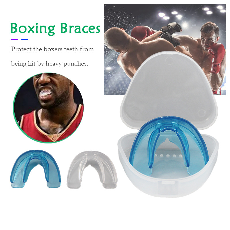 ฟันยาง ยางกันฟัน ยางกันฟันมวย Mouth Guard For Boxer ฟันยางสำหรับนักมวย ฟันยางนักกีฬา พร้อมกล่องใส่ SP82