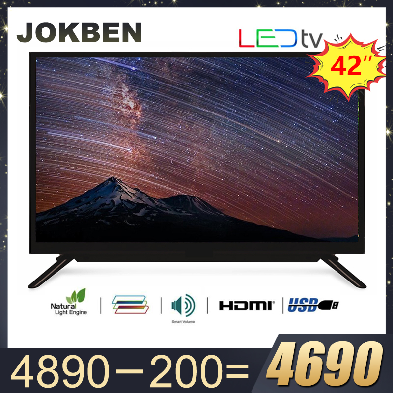 TV 42 นิ้ว JOKBEN ระบบดิจิตอลทีวี Full-HD (1,920*1,080) LED backlight ขนาด42นิ้ว รุ่น GL0042B