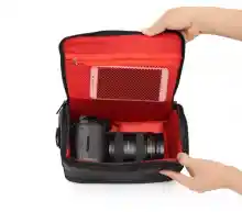ภาพขนาดย่อของภาพหน้าปกสินค้าพร้อมส่ง ราคาถูก แคนนอน กับสายคล้องคอ กระเป๋ากล้องสะพายข้าง กระเป๋ากล้องคุณภาพสูง กระเป๋าใส่กล้อง เคสกล้อง Waterproof DSLR Camera case Shoulder Bag จากร้าน Soudelor Authorize Store บน Lazada ภาพที่ 8