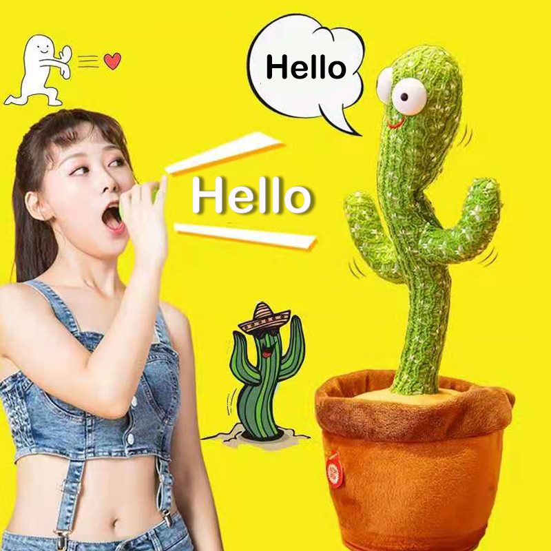 Xương rồng nhảy múa Talking Cactus Dancing Cactus 120 bài hát Đồ chơi sang trọng cho trẻ em