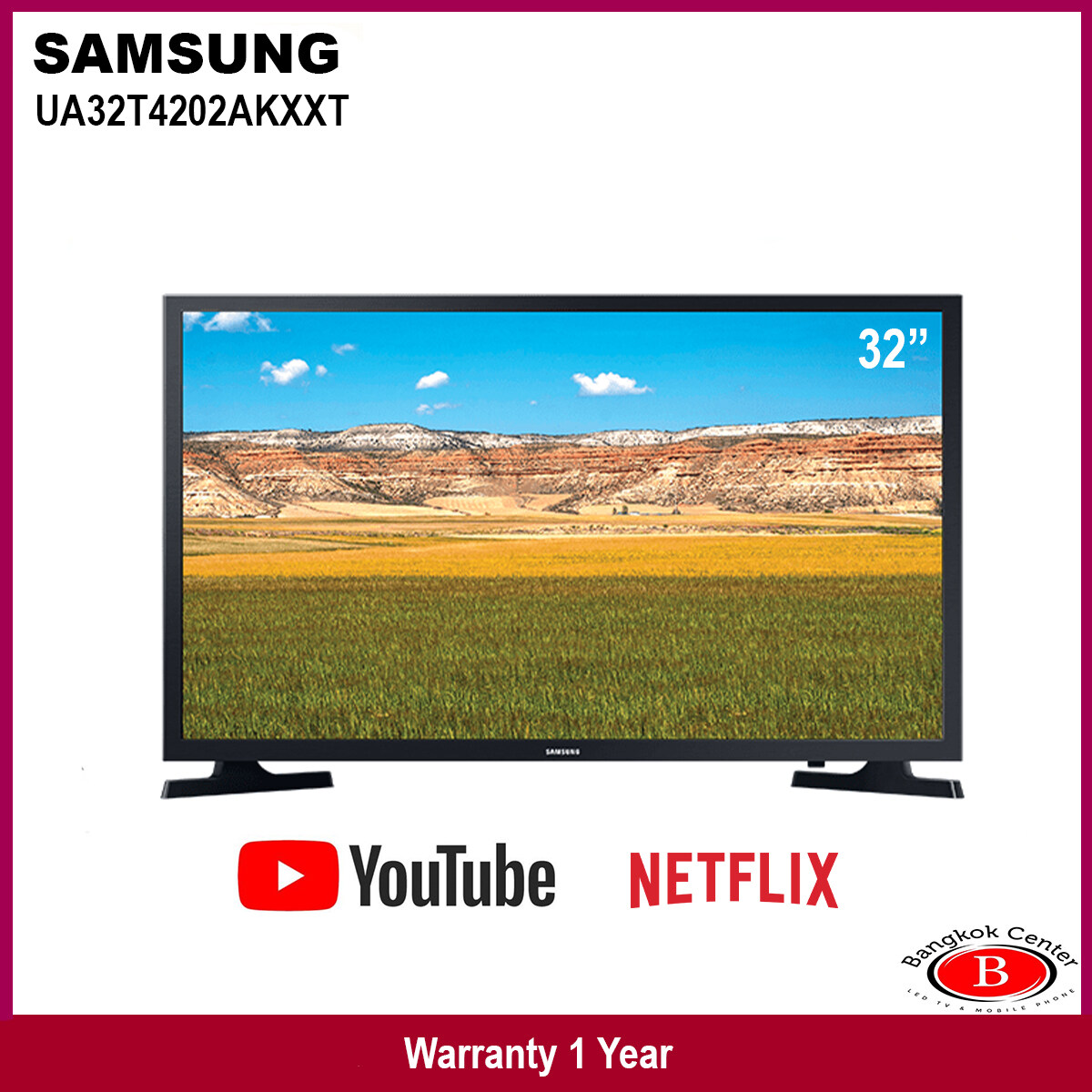 Samsung Smart Hd Tv Series 32 นิ้ว T4202 รุ่น Ua32t4202akxxt Th 5082