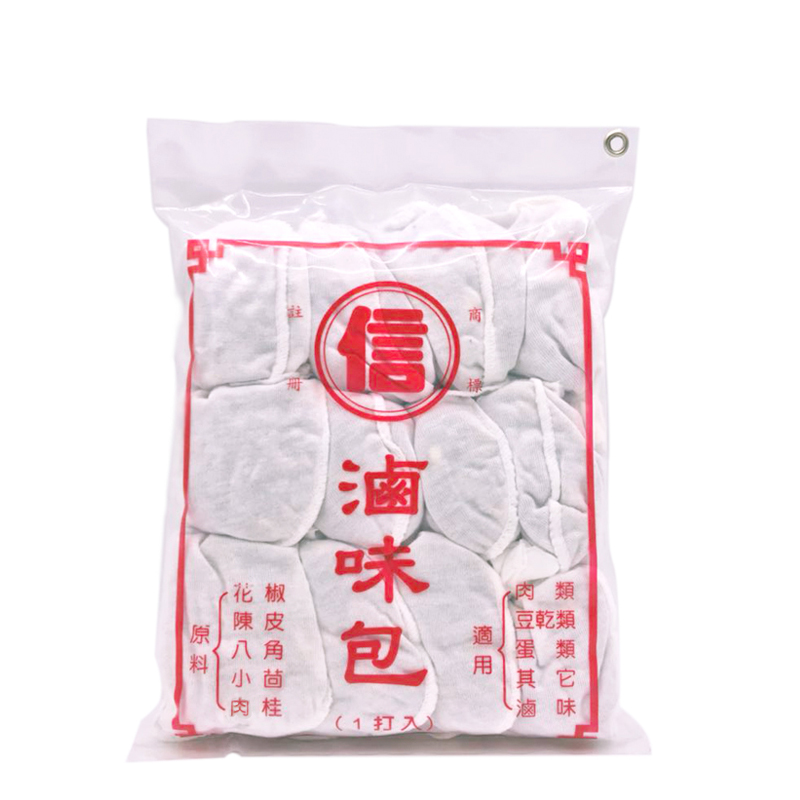 เครื่องปรุงหมูตุ๋น ไต้หวัน (ด้านในมี 12 ถุงเล็ก) 台灣信牌鹵料包味包香滷肉飯調料包