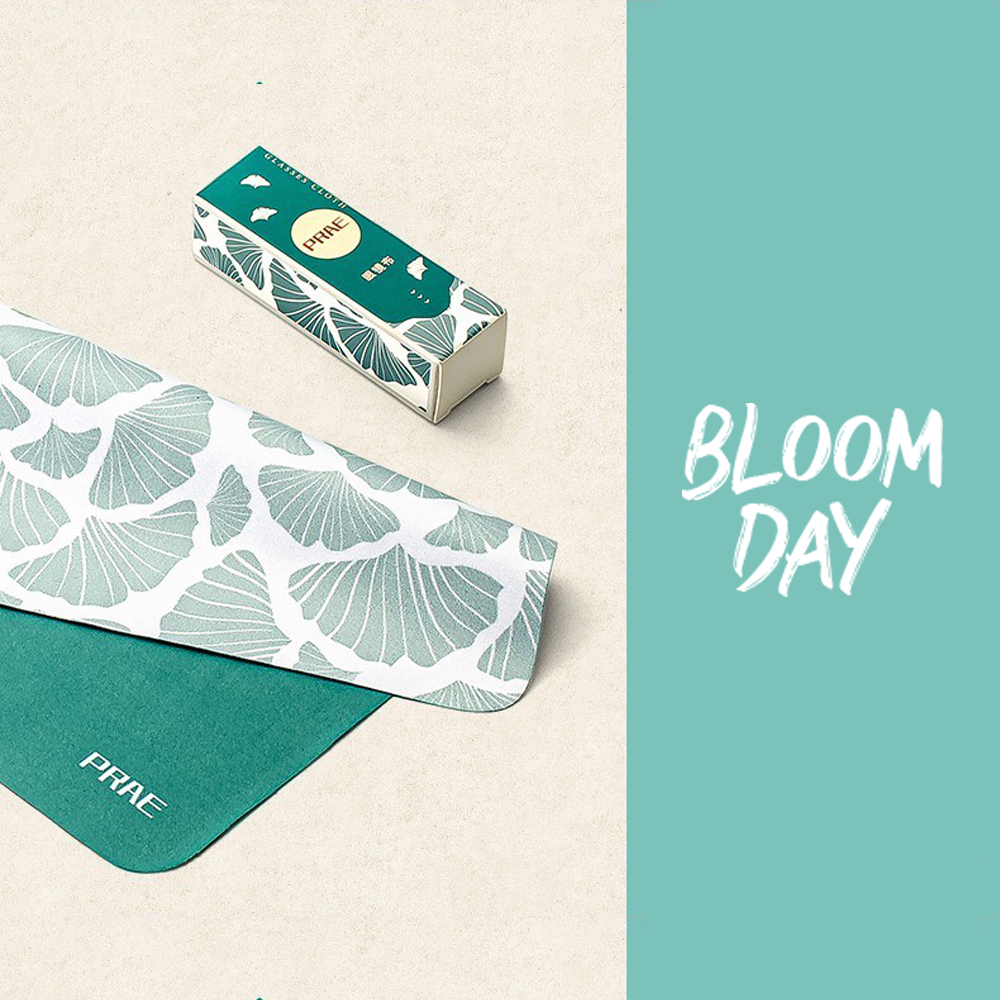 Bloom Day ผ้าเช็ดแว่นและเลนส์ ไมโครไฟเบอร์ กักเก็บฝุ่น เนื้อนุ่มพิเศษ ไม่ข่วนเลนส์ 1 ผืน