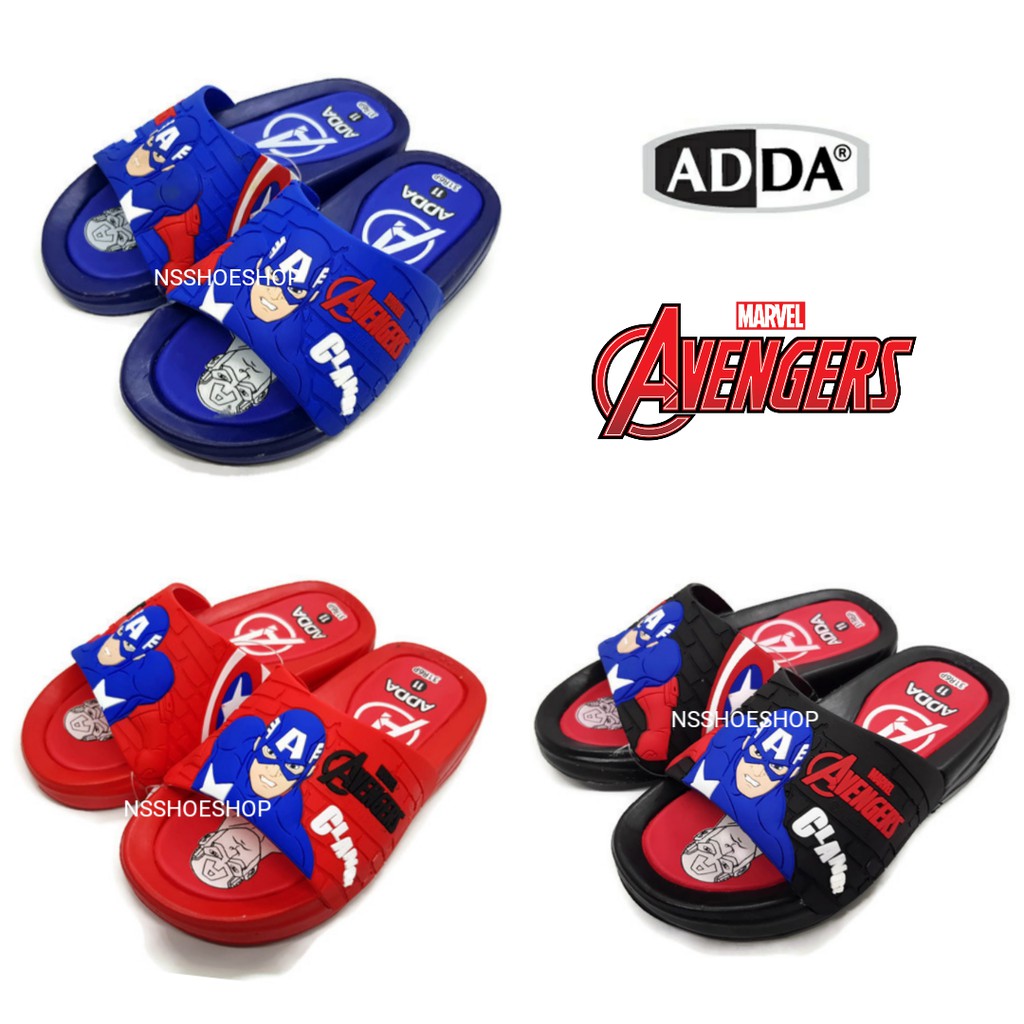۞▦▪  Adda Avengers แอ๊ดด้า อเวนเจอร์ส รุ่น 31R6P กัปตันอเมริกา รองเท้าแตะเด็ก avenger
