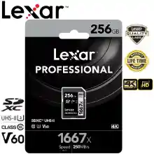 ภาพขนาดย่อของภาพหน้าปกสินค้าLexar 256GB SDXC Professional 1667x (250MB/s) จากร้าน Legend Thailand บน Lazada