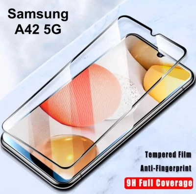 [ส่งจาทไทย] ฟิล์มกระจกนิรภัย เต็มจอ Samsung galaxy A42 5G ฟิล์มขอบดำ ฟิล์มกันกระแทก Tempered Glass