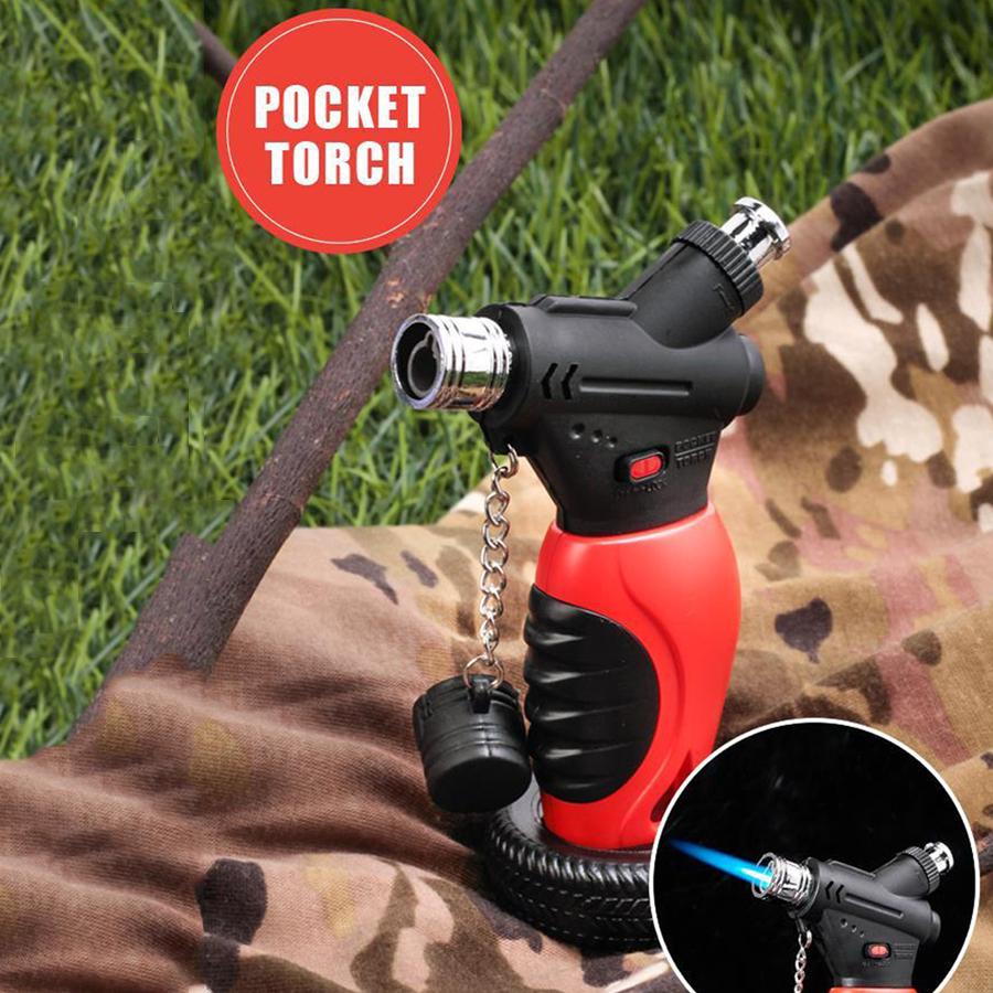 Alizbuy Pocket Torch ไฟฟู่ เครื่องพ่นไฟ อเนกประสงค์ พกพา มีตัวล็อคเปลวไฟแบบต่อเนื่องได้ ความร้อนสูง ไม่มีเขม่า เปลวไฟเป็นเส้นตรง ไม่กระจายออก ใช้งานง่าย เอนกประสงค์ กระทัดรัด เบา พกติดตัว หยิบใช้ได้ทันที