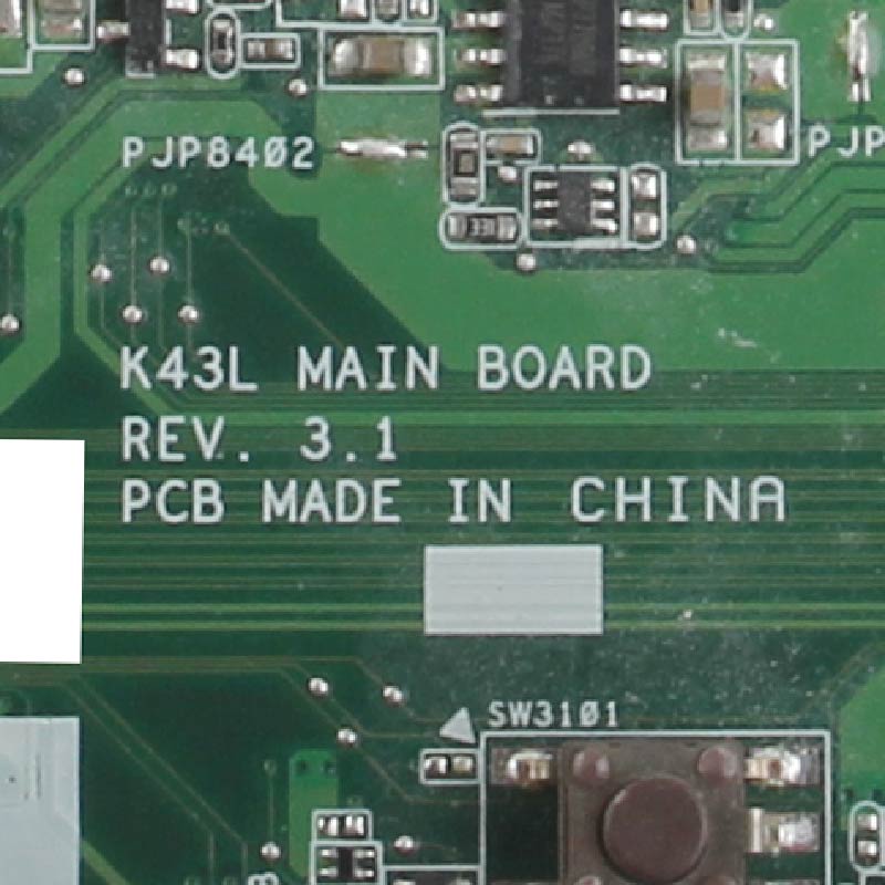 K43L Laptop motherboard For ASUS X44H X84H K84L K43L K43LY