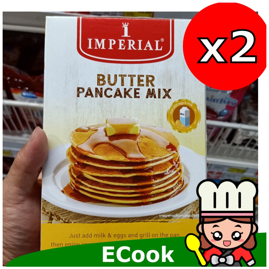 ecook แพคคู๋ ถูกกว่า แป้ง แพนเค้ก ตรา imperial butter pancake 400g