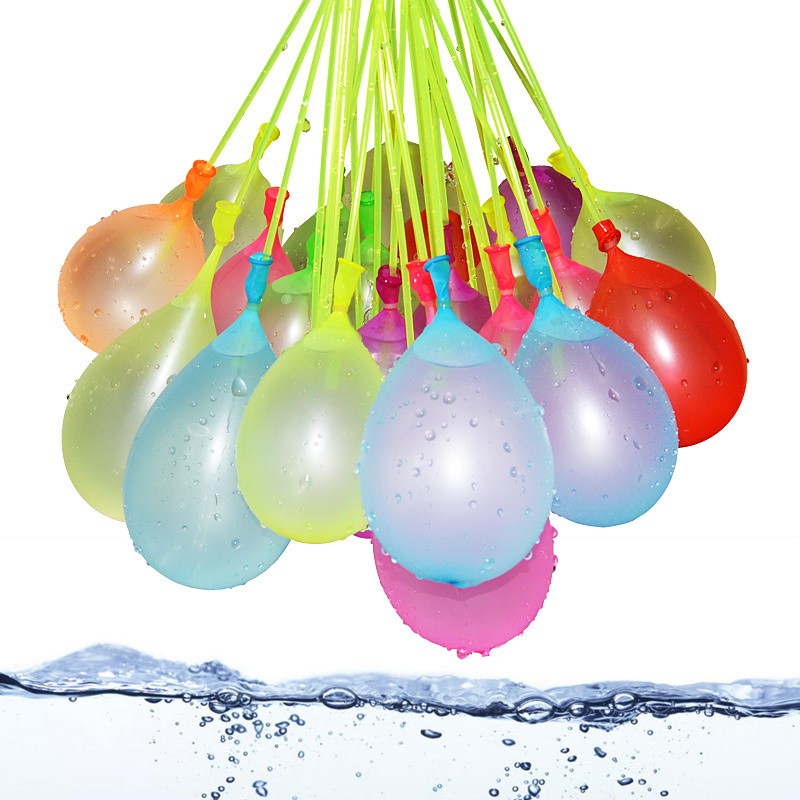 HOT ✑ JN4 ลูกโป่งน้ำหลากสี Happy Balloons 1 ช่อมี 37 ลูก