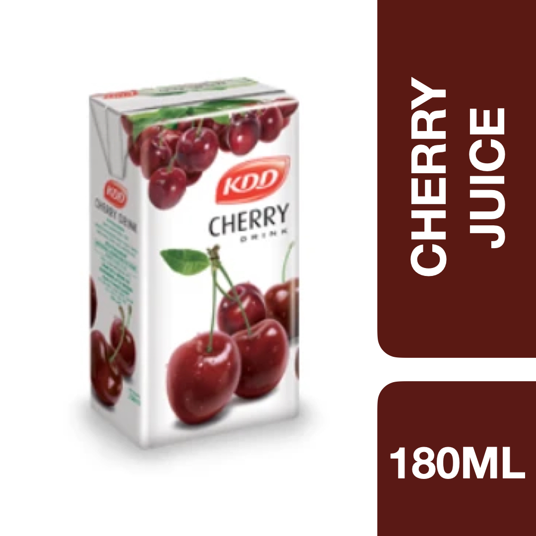 KDD Cherry Juice 180ml ++ เคดีดี น้ำเชอร์รี่ 180 มล.
