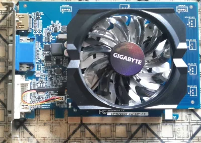 การ์ดจอ GIGABYTE GT730 2GB DDR3 64 Bit ไม่ต้องต่อไฟเพิ่ม