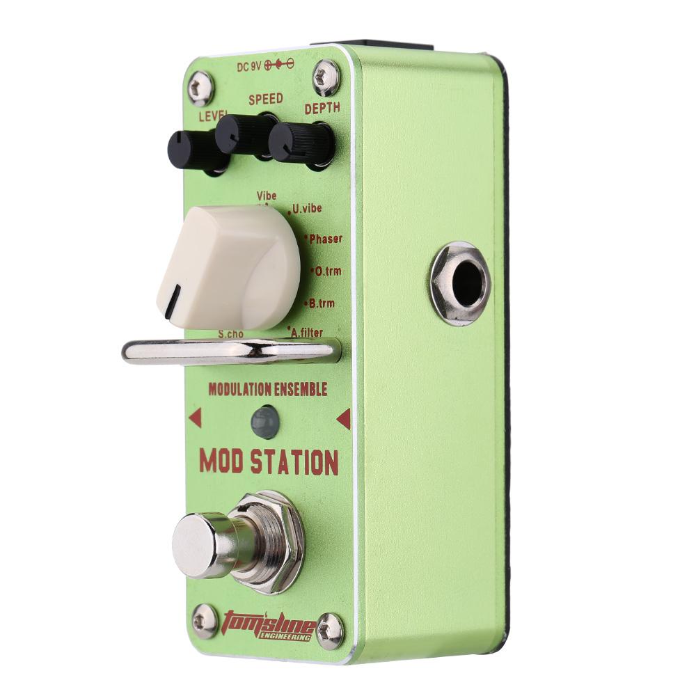 Aroma AMS-3 Mod Station Modulation Ensemble Electric Guitar Effect Pedal Mini Single Effect with True Bypass