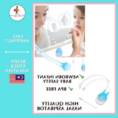☌◇ [High QUALITY] Baby Safe Sedut Hingus Infant New Born Nasal Aspirator Buang Hingus Nasal Suction Baby nose Cleaner