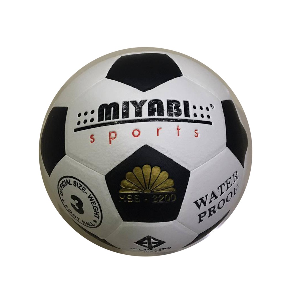 ลูกบอล ลูกฟุตบอลหนังอัดขาวดำเบอร์ 3 มิยาบิ สปอร์ต (MIYABI SPORT)