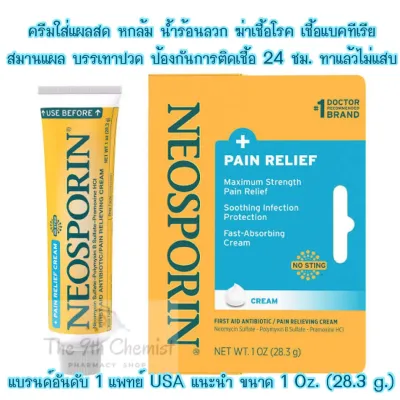 Neosporin + Pain Relief Dual Action Cream, 1 Oz