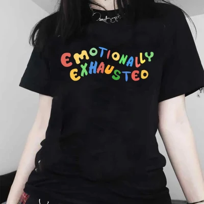 Women's t shirts oversized dropshipping streetwear print graphic tees short sleeve cotton harajuku Tops Gothic kpop punk clothes