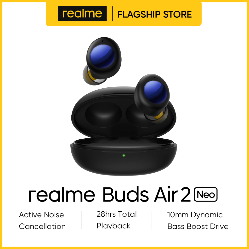 [Online Exclusive] realme Buds Air 2 Neo, Noise Cancellation, ใช้งานยาวนาน 27 ชั่วโมง