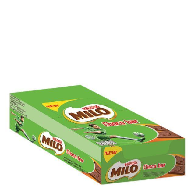 Milo Choco Bar 15g ยกแพ็ค 24แท่ง ช็อกโกแลต ไมโล ช็อกโก บาร์ แพ็คละ24แท่ง My FooD