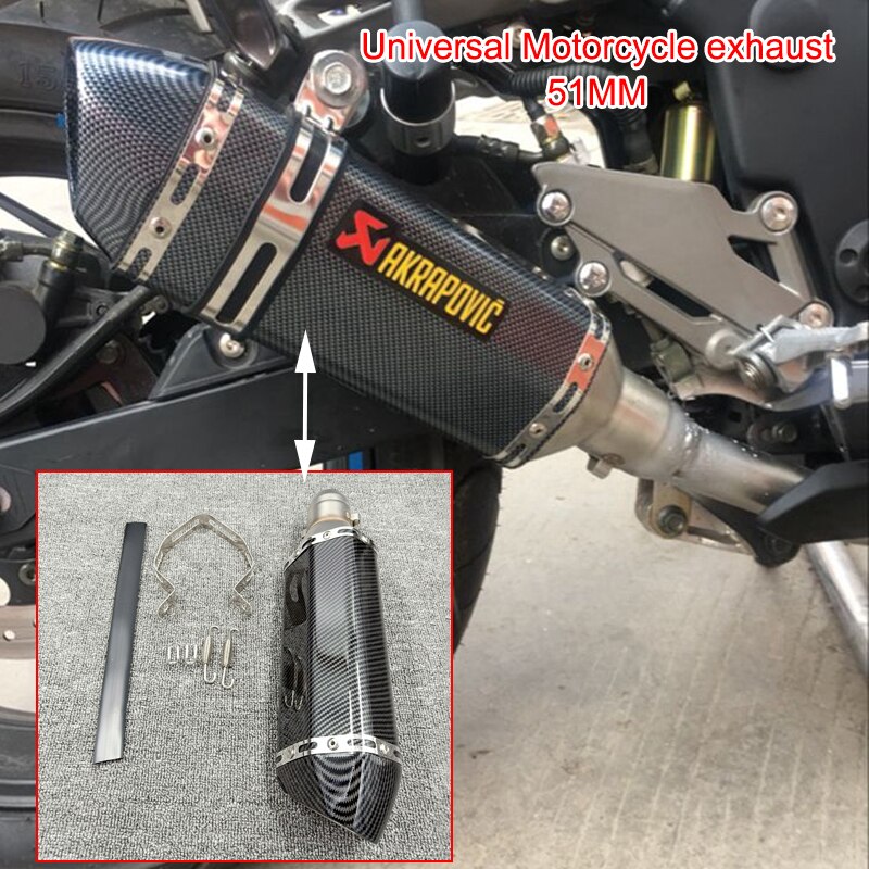 Motos Universal รถจักรยานยนต์ไอเสียดัดแปลงท่อไอเสียท่อ Dirt Motocross Scooter Street Pit Bike สำหรับ Yamaha R1 MT 07 motos Universal Motorcycle Exhaust Modified Muffler Pipe Dirt Motocross Scooter Street Pit Bike For Yamaha R1 MT 07