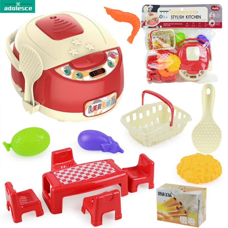 AD【ready stock】1 Set Of Children's Kitchen Rice Cooker Toy Play Kitchen ...