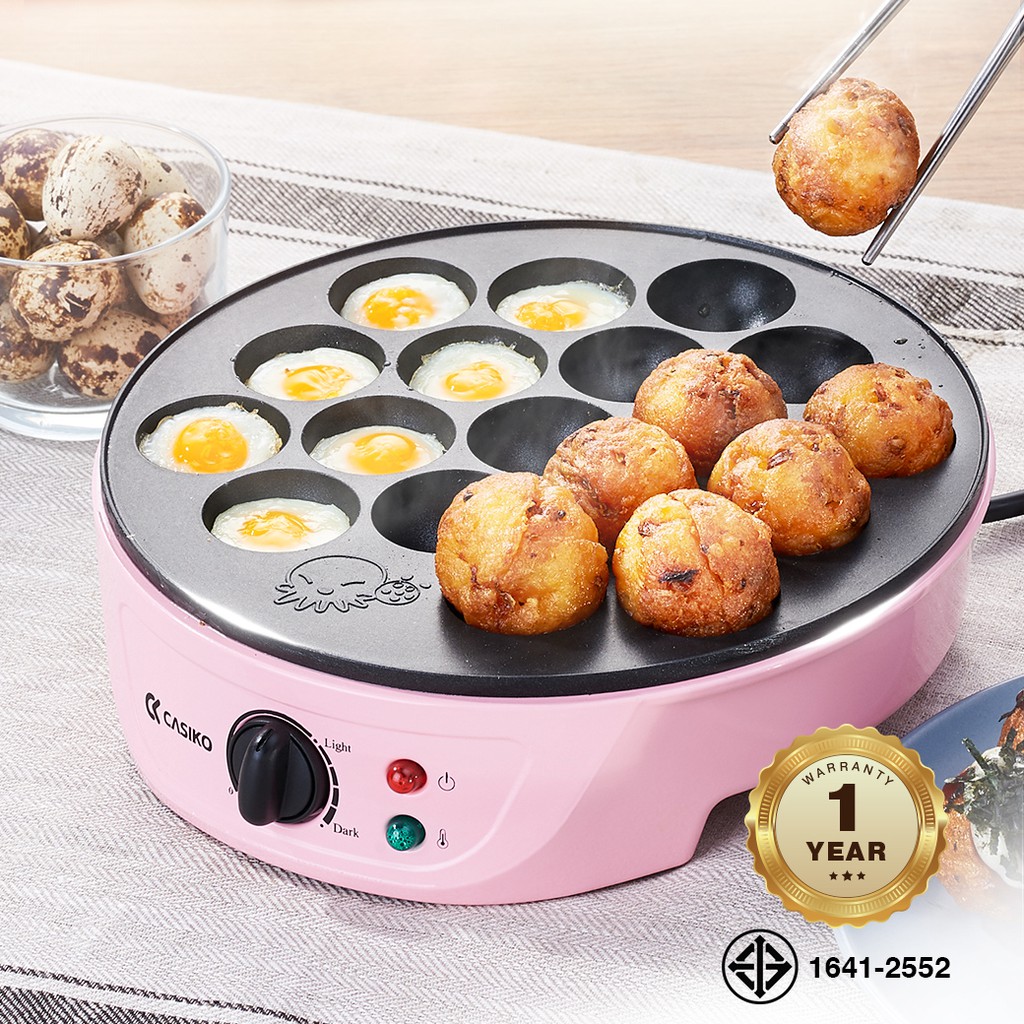 ส่งฟรี CASIKO เครื่องทำทาโกะยากิ CASIKO Takoyaki Maker เก็บเงินปลายทาง