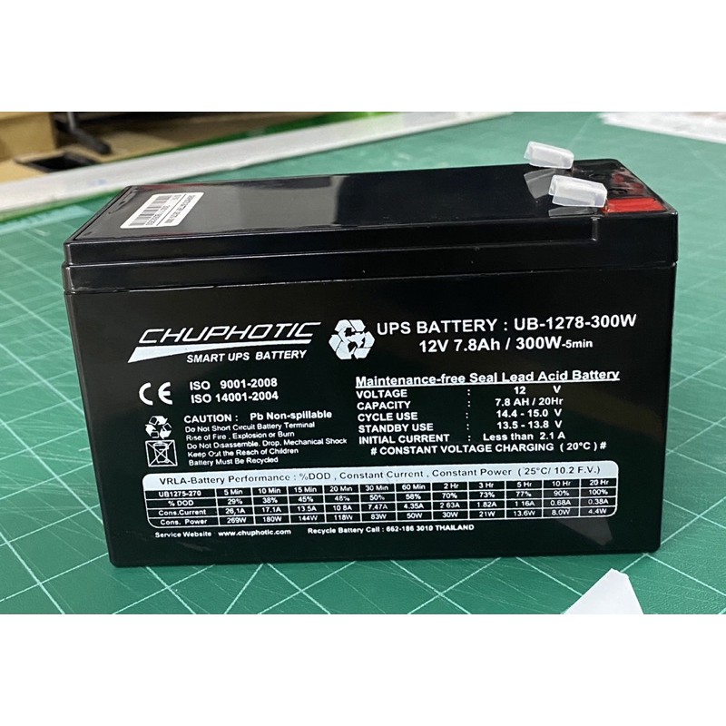 Battery ups 7.2Ah 12V.สินค้ามือสอง 90% สำหรับเครื่องสำรองไฟ เครื่องพ่นยา ไฟฉุกเฉิน