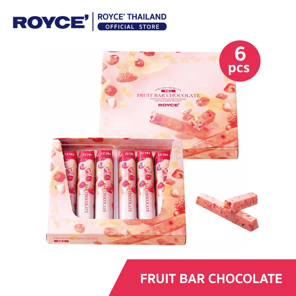 ROYCE' Fruit Bar Chocolate ฟรุ๊ต บาร์ ช็อกโกแลต ขนาด 6 ชิ้น Lazada.co.th