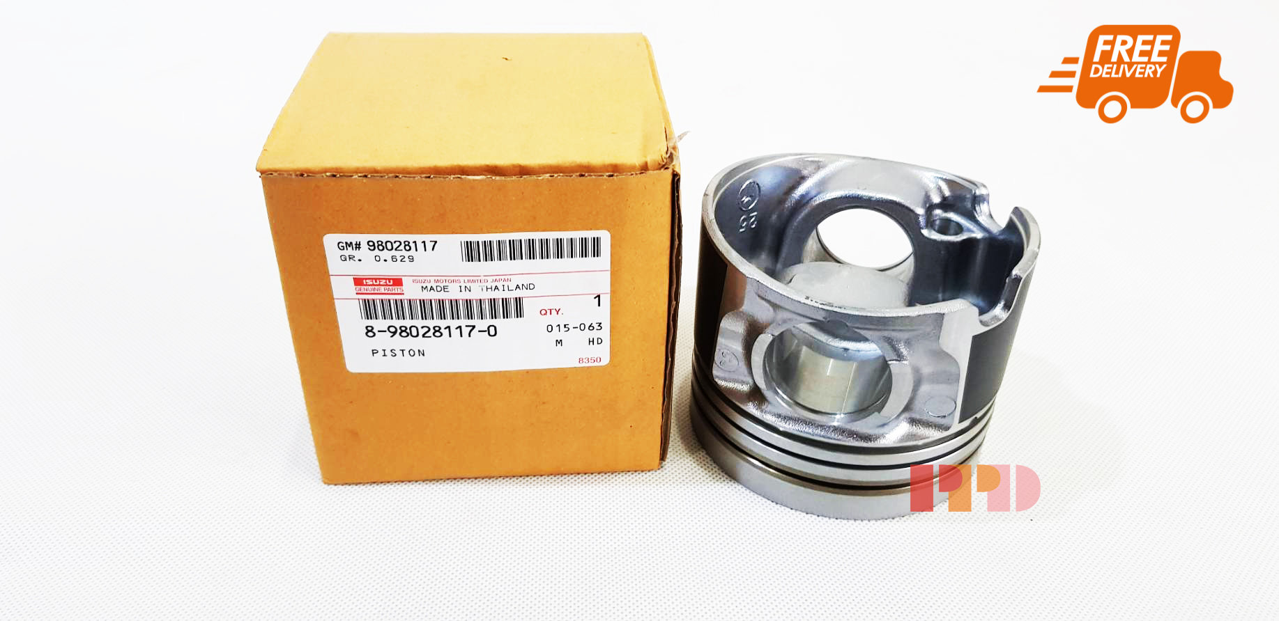 ISUZU ลูกสูบ STD แท้ สำหรับรถยนต์ ISUZU D-MAX ปี 2007 เครื่องยนต์ 4JJ1 ( รหัสสินค้า 8-98028117-0 )