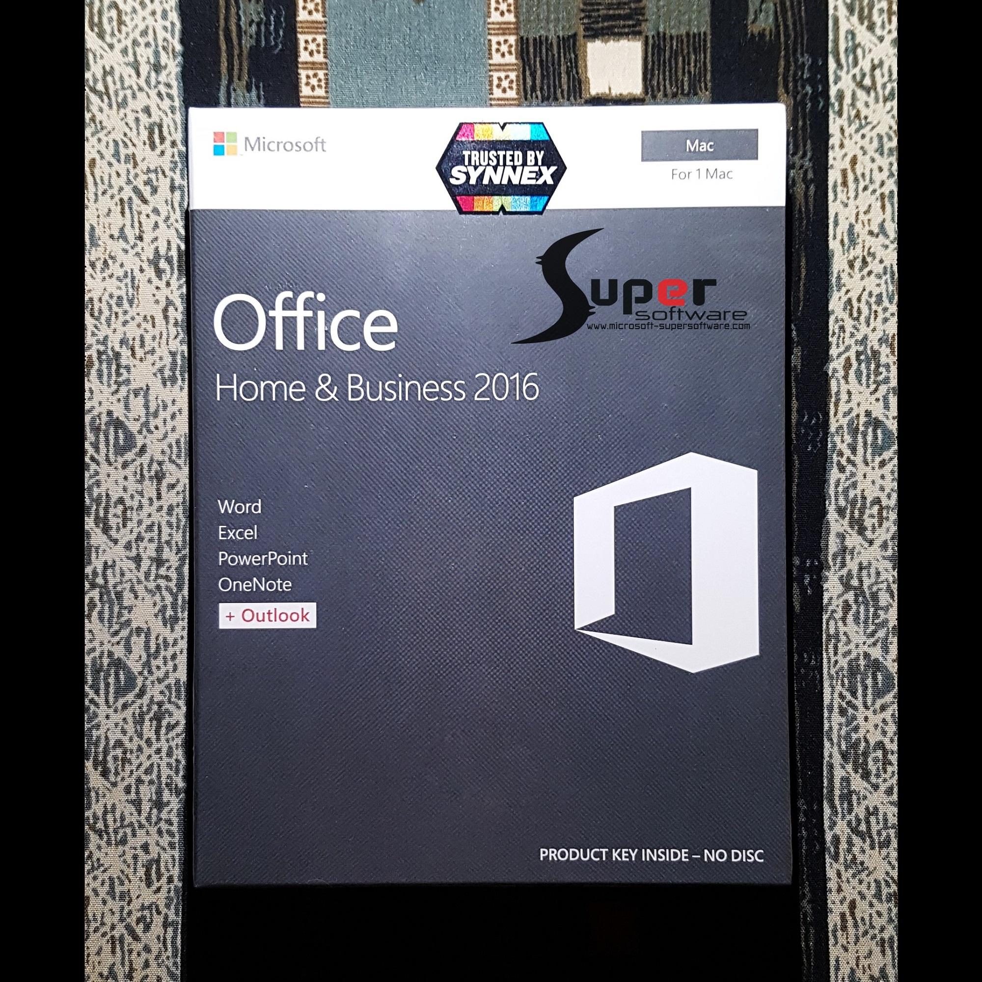 Microsoft Office Home & Business 2016 for Mac (FPP) W6F-00882 - Super ...
