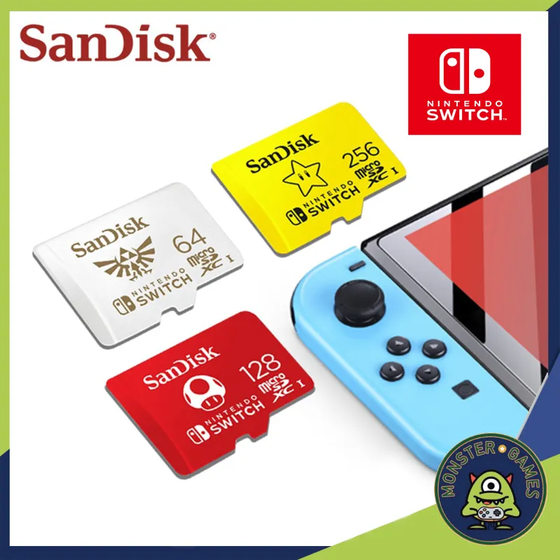 ภาพสินค้าSanDisk microSDXC-Card for Nintendo Switch 64GB 128GB 256GB 512GB (เมม switch)(Nintendo Switch Memory card)(Switch Memory card)(MicroSD Card)(Micro SD Card) จากร้าน Monster Games บน Lazada ภาพที่ 1