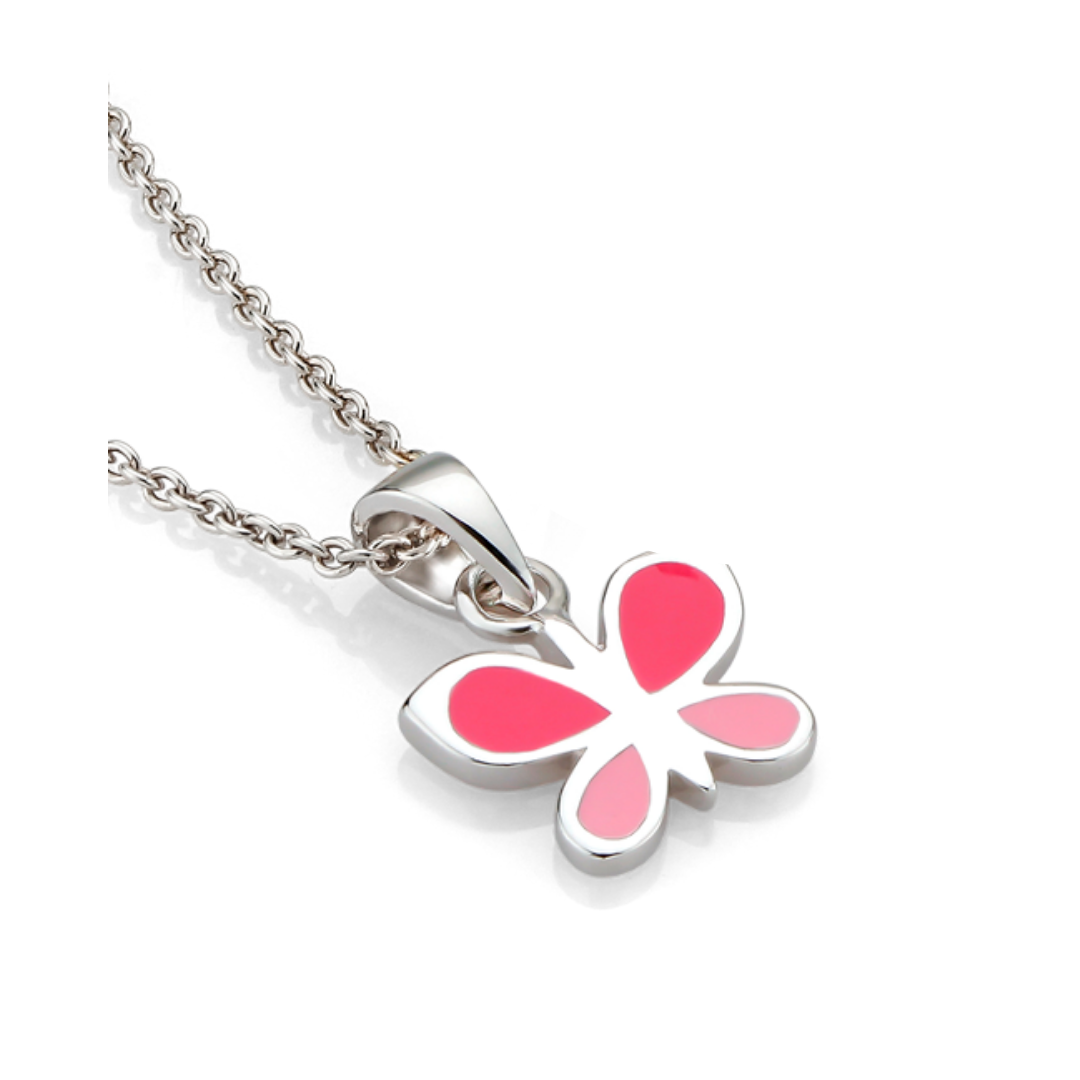 Twinkle Time Jewelry สร้อยคอเงินแท้ 92.5% สำหรับเด็กเเละผู้หญิง รุ่น Baby Butterfly Necklace