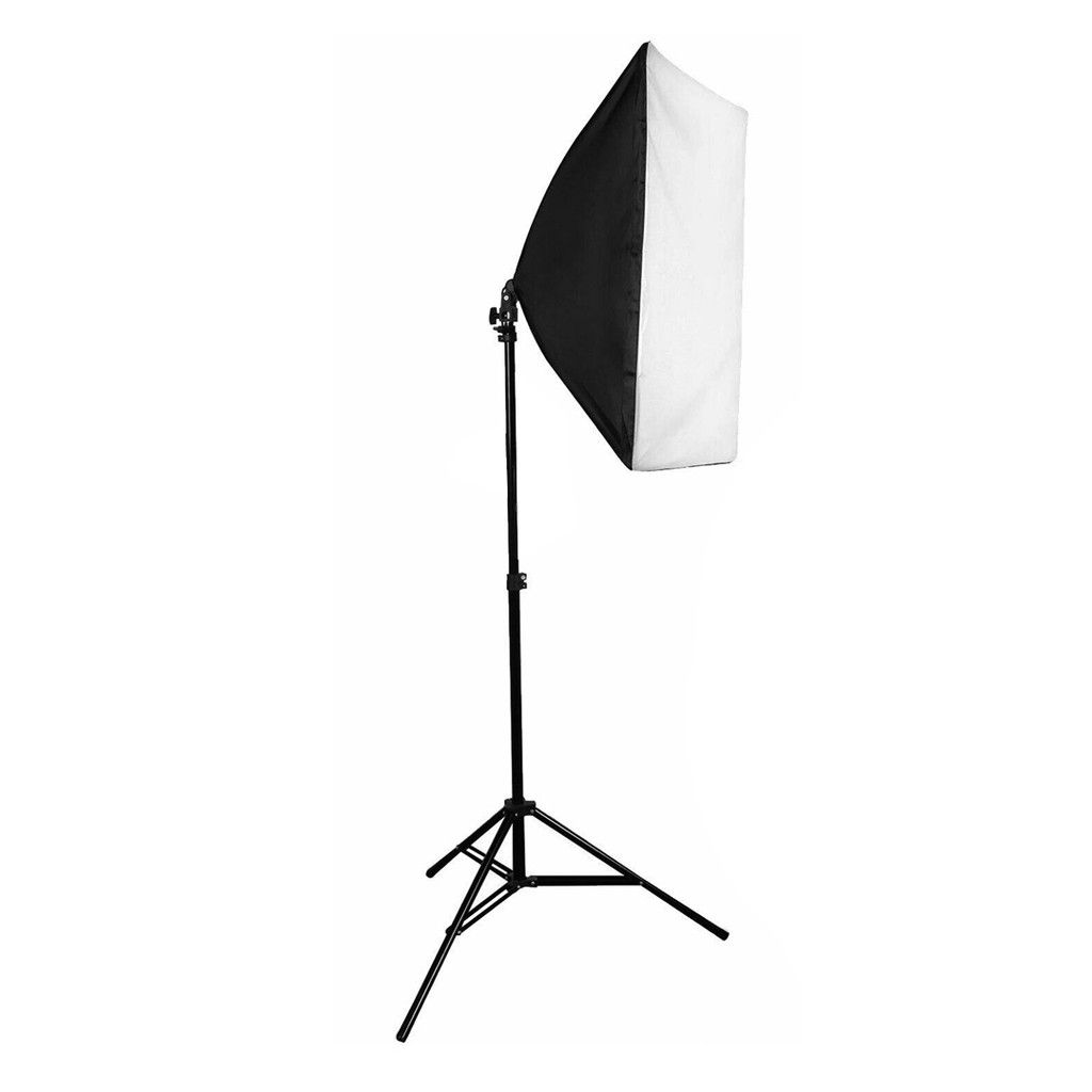 SOFTBOX E27 50*70 ไฟต่อเนื่อง ข้างเดียว แถมฟรี ขาตั้ง ไฟถ่ายแบบ ซอฟต์บ็อก ไฟลบเงา ไฟสตูดิโอ ไฟถ่ายสินค้า ไฟไลฟ์สด