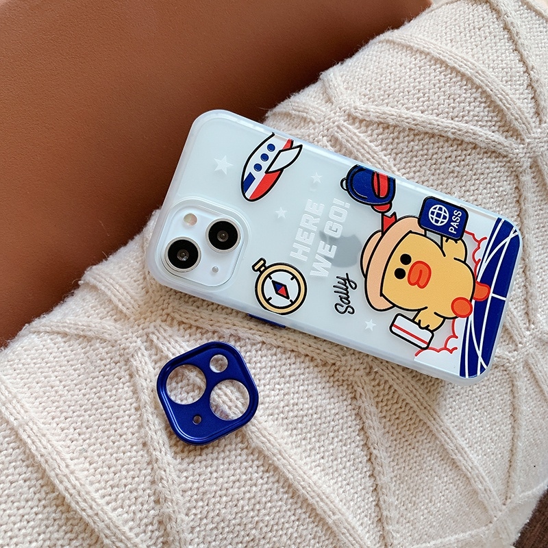 Casing iPhone【LINE FRIENDS Brown bear】Silicone iPhone Case 13 Pro Max