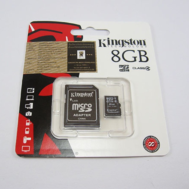 Micro SD Card Kingston 8GB Class4 BonnieRaitt ThaiPick