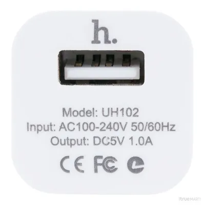 Hoco อแดปเตอร์ชาร์จไฟ รุ่น UH102 Premium USB Home Charger