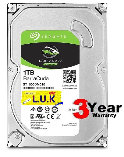 1TB HDD (ฮาร์ดดิสก์) SEAGATE BARRACUDA 7200RPM SATA3 (ST1000DM010) - รับประกัน 3 ปี