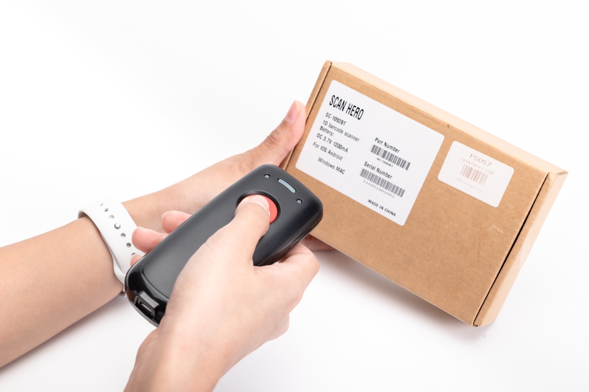 Wireless Handheld BT Barcode Scanner Barcode Reader for Mobile phone SC ...