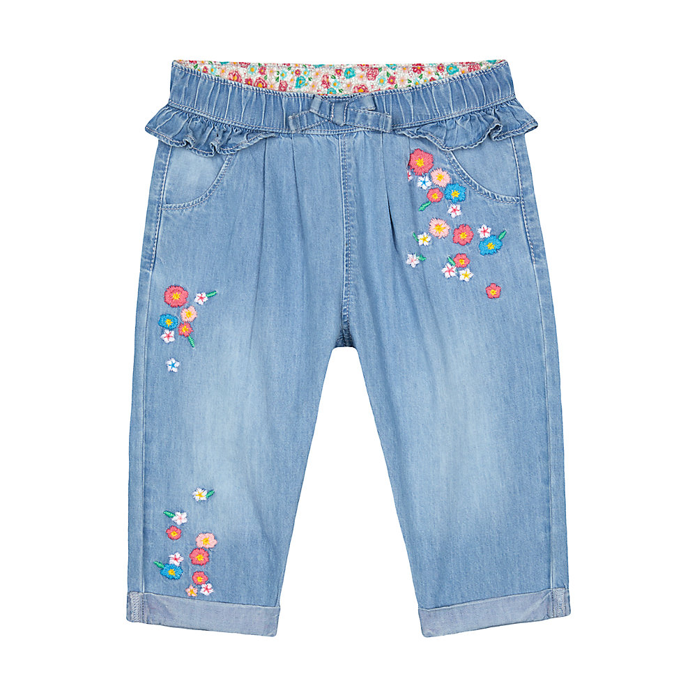 กางเกงยีนส์ขายาวเด็กผู้หญิง Mothercare denim trousers VC008