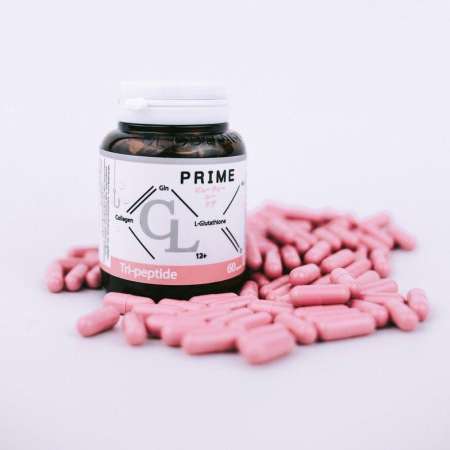 Prime CL Collagen L-Glutathione 12 Plus ผลิตภัณฑ์เสริมอาหาร ซีแอล คอลลาเจน พลัส สูตรใหม่ เพื่อผิวขาวเนียนใส ลด สิว ฝ้า กระ จุดด่างดำ (ขนาด 60 แคปซูล x 2 กระปุก)