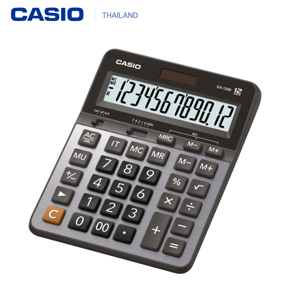 Casio เครื่องคิดเลข GX-120B ประกันศูนย์ เซ็นทรัลCMG2 ปี จากร้าน M&F888B