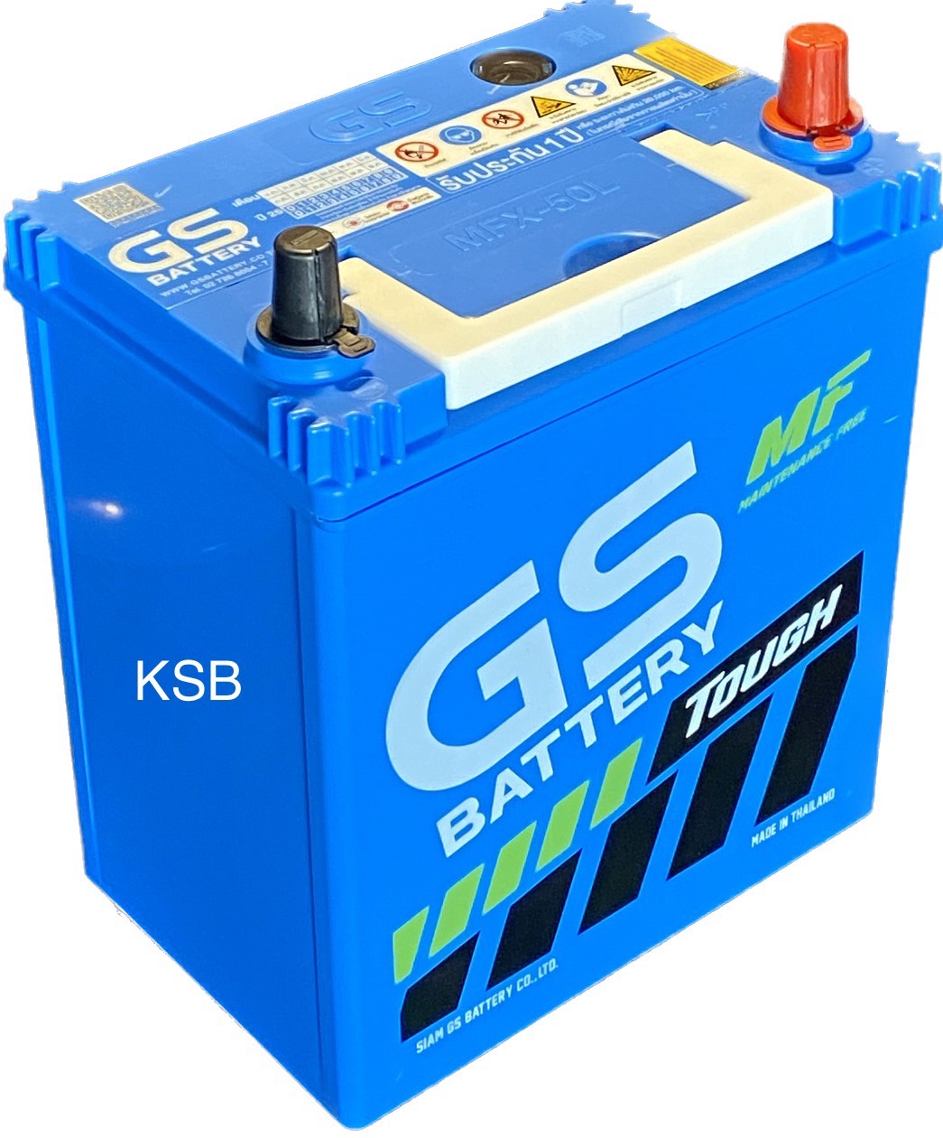 GS MFX-50 (44B19L) 40Ah10 แผ่นธาตุ 380 แอมป์ (CCA) ยxกxส187x127x225  มม.น้ำหนักสุทธิ 9.80 กก. แบตเตอรี่คุณภาพดี ความจุไฟมาก ให้กำลังไฟสตาร์ทสูง  ดูแลรักษาง่าย - KimleeBattery - ThaiPick