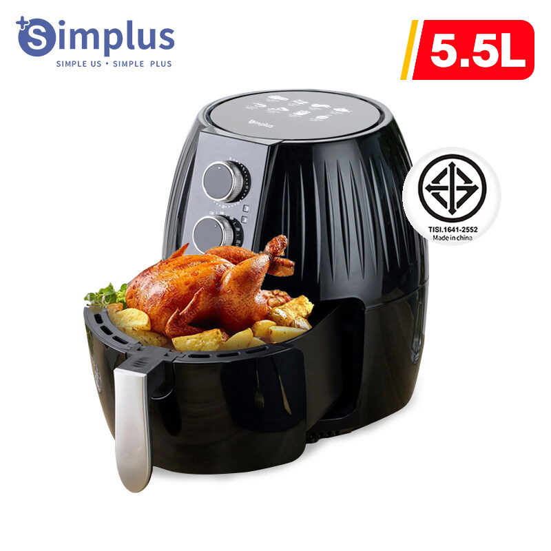 [พร้อมส่ง] Simplus Air Fryer หม้อทอดไฟฟ้า หม้อทอด ไร้น้ำมัน ราคาถูกที่สุด สินค้าขายดี ความจุขนาดใหญ่ 5.5ลิตร รับประกัน 1 ปี