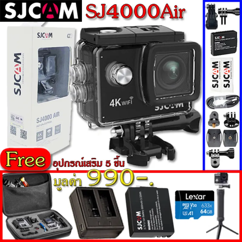 ภาพหน้าปกสินค้าSJCAM SJ4000air Action camera 4K wifi กล้องกันน้ำ กล้องติดหมวก ของแท้ จากร้าน SP Studio Tech บน Lazada