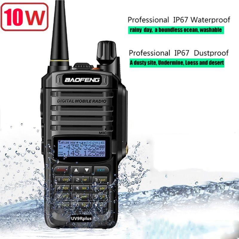 2PCS Baofeng UV-9R Plus Walkie Talkie High Power 10km Long Range 2 Way Radio