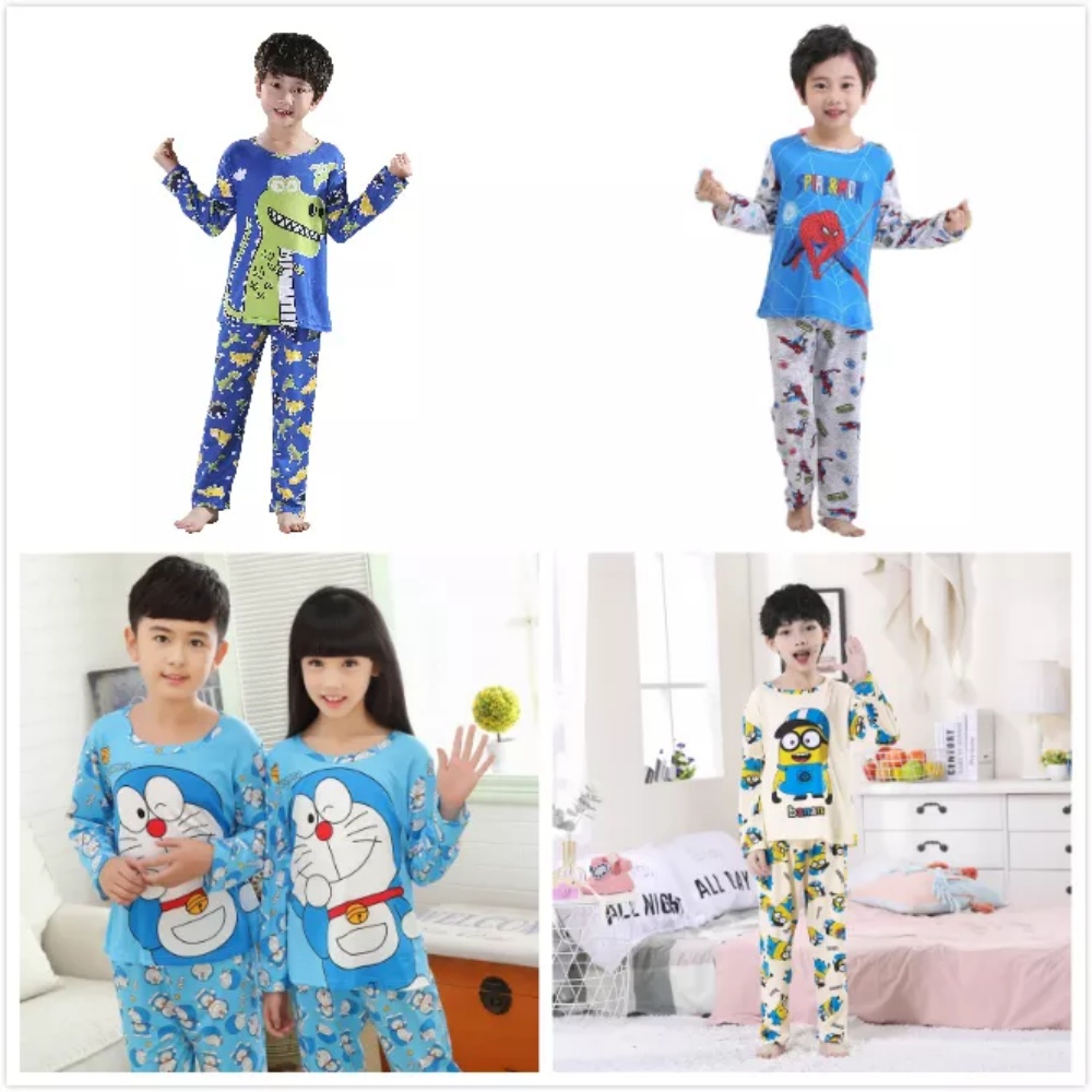 INEXSHOP - ชุดเซต ชุดนอนสำหรับเด็ก ชุดนอนเด็ก แขนยาวขายาว ชุดนอนเด็กลาย ...