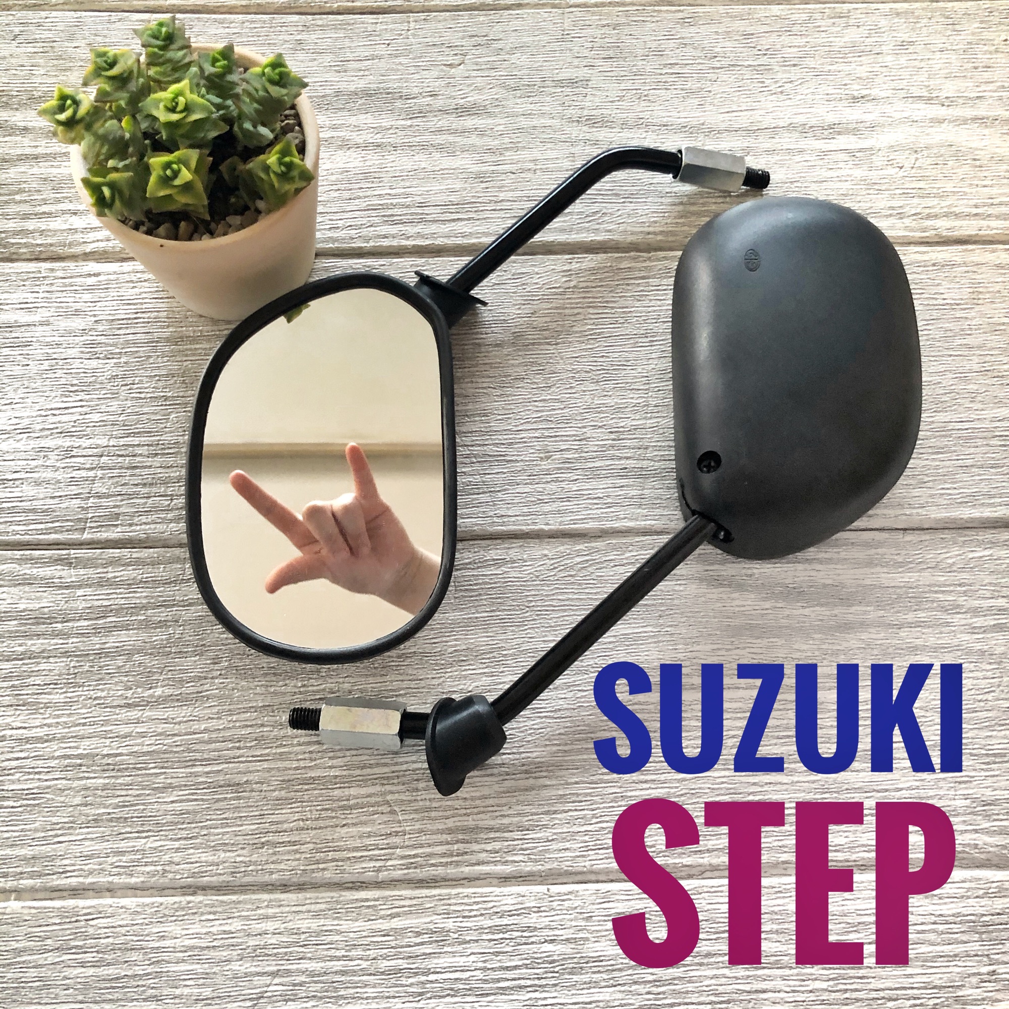 กระจก ซูซูกิ สเตป ( SUZUKI STEP ) กระจกส่องหลัง กระจกมอเตอร์ไซค์ ปรับได้