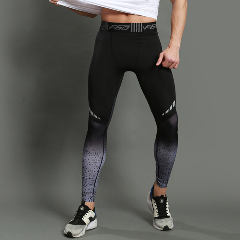 Compression Pants Men's Running Trousers Leggings Tights Fitness Long Black M L XL XXL