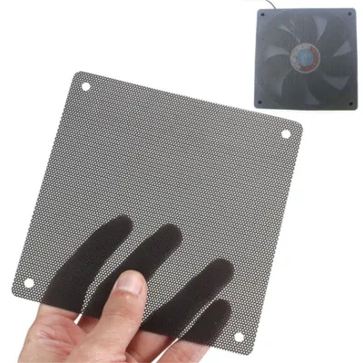 WEITANG 5PCS 120mm Cuttable Black PVC PC Fan Dust Filter Dustproof Case Computer Mesh