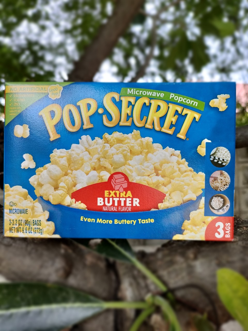 ป๊อปซีเคร็ท เมล็ดข้าวโพดดิบ สำหรับไมโครเวฟ รสเนยเข้มข้น🔥 149 บาท🔥  Pop Secret Microwave Popcorn Extra Butter ทำเองได้ง่ายๆ ที่บ้าน แค่เอาเข้าเครื่